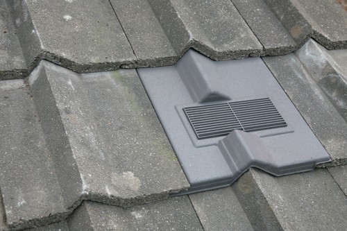 Roof tile vent for - vent, redland