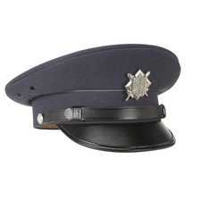 Army Hat Original Czech Military Cap Officer Uniform Vintage Surplus with Badge