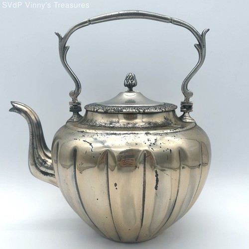 Vintage silver plate - silver, teapot