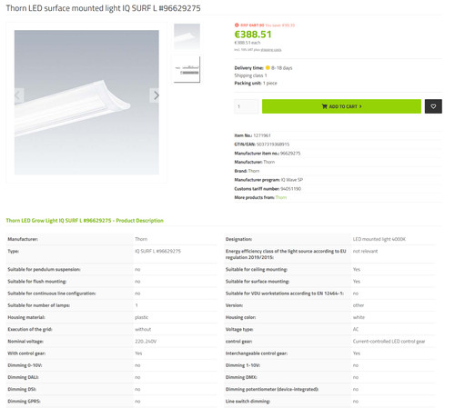 Thorn led surface - thorn,