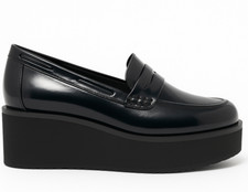 Ladies Black Chunky Loafers