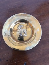 Pretty Little Peerage Brass Dish With Stag