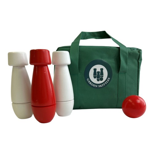 Wooden garden skittles game - skittles,