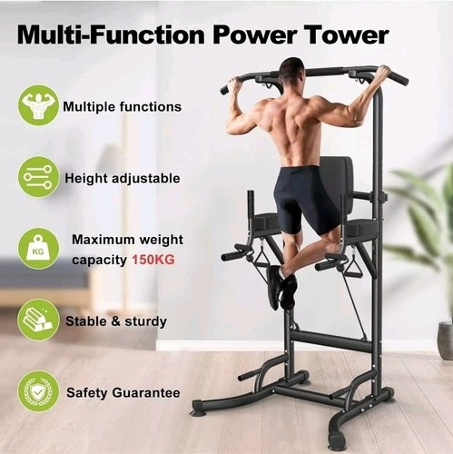 Power tower dip station pull - tower,