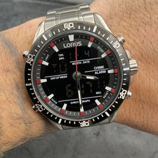 Lorus Watch Mens RW635AX5 Dual Display Analogue and Digital RRP £129.99