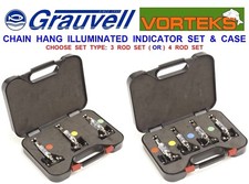 HIGH SPEC VORTEKS CHAIN HANG ILLUMINATED INDICATOR SET ROD POD BITE ALARM HANGER