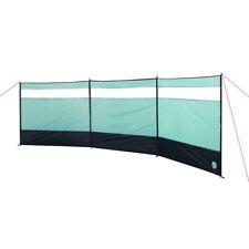 Windbreak in Carry Bag  5 metre 3 panel beach picnic caravan motorhome green