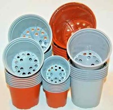 Plastic Plant Pots, 9cm, 12cm
