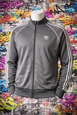 Adidas Jacket Mens Medium Grey