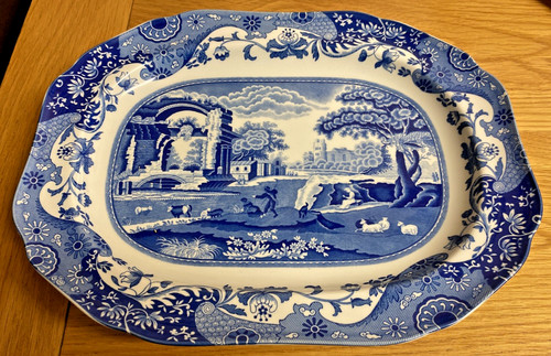 Vintage spode blue italian - *,