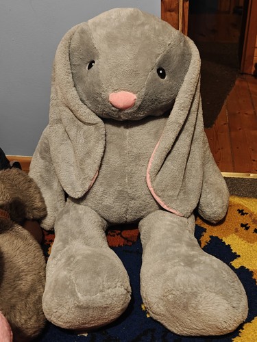 Large blue pink rabbit - &,