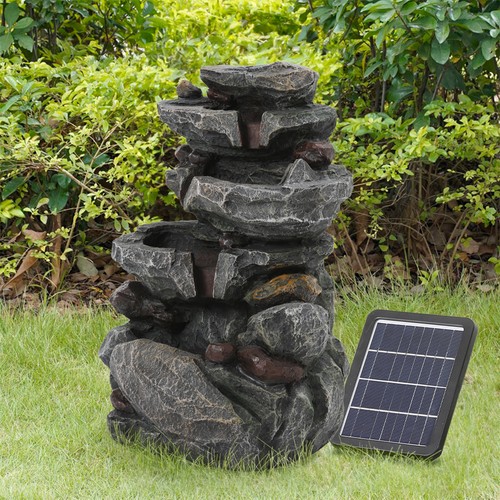 Solar water feature outdoor - solar,