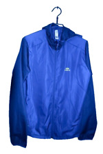 Vintage KALENJI By Decathlon Men navy run wind zipper hooded Jacket M|L29 W22