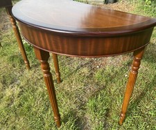 VINTAGE CONSOLE HALF MOON TABLE