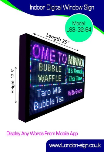 Led open shop sign display - open,