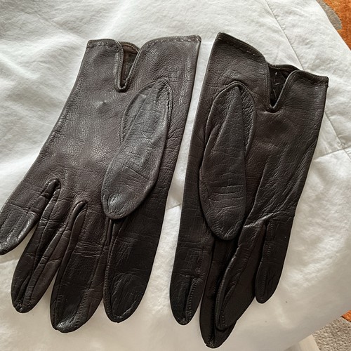 Vintage dark brown leather - vintage,
