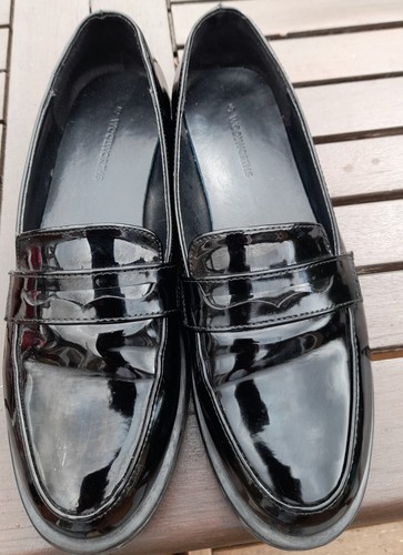 Ladies black loafer patent - loafer,
