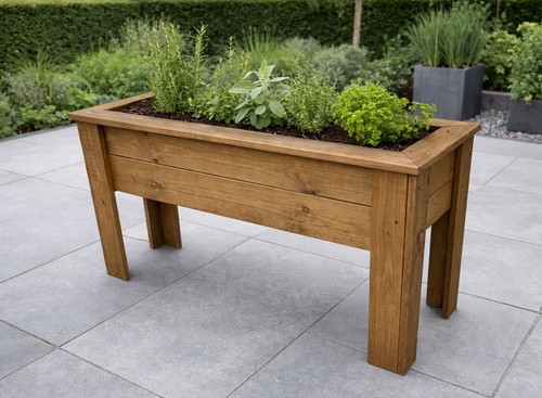 Raised garden planter legs - planter, on