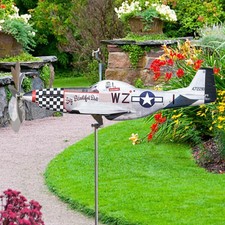 3D Plane Garden Wind Spinner