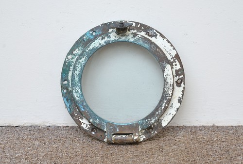 Antique porthole old brass