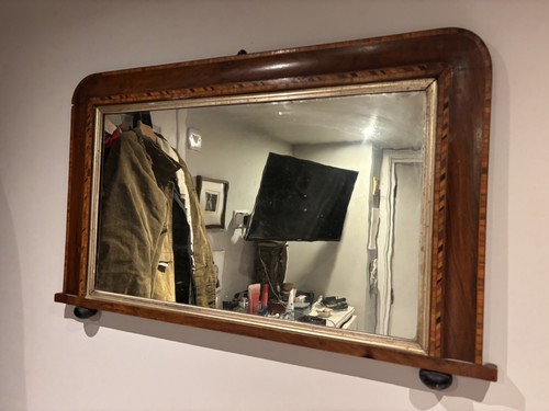 Antique edwardian overmantel - antique,