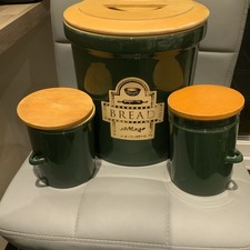 Large Vintage Dark Green bread