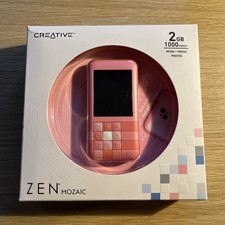 Creative Zen Mozaic Boxed 2GB Digital Media MP3 WMA FM Radio Player Pink 