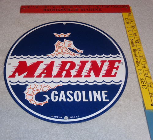 Vintage 1957 marine gasoline - vintage,