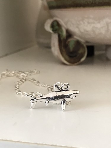 Shark white great charm fish - white,