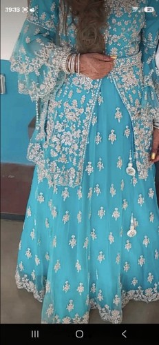 Women blue embroidered - women’s, net