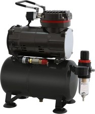 Professional Piston Oil-Less Quiet Airbrush Compressor with Air Compressor, for.