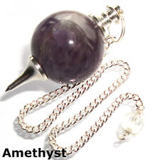 Genuine Gemstone Crystal Ball Dowsing Pendulum Variety of Dowsers UK Seller