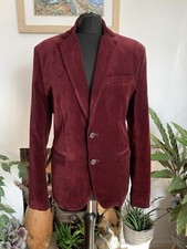 Zara Man Red Burgundy Velvet