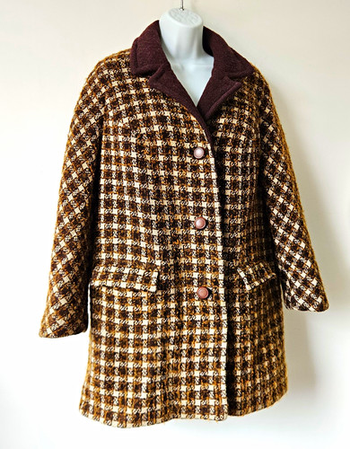 Vintage 60s brown - brown, pumpkin