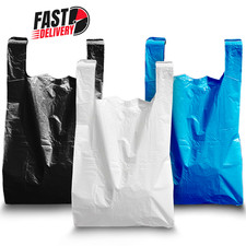 Plastic Vest Carrier Bags Plastic Heavy Duty Bags Reusable Shopping Bags