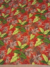 Vintage Grand Teint French cotton fabric floral pattern 56" wide x 64" long