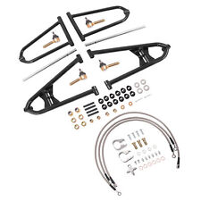 Front A Arms +2 +1 For Raptor 700 700R 2006-2017 W/Adjustable Brake Lines Clamps