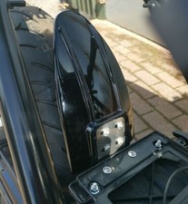 BMW K100 K75 K1100 Custom Cafe Racer Mudguard/Fender and bracket GLOSS BLACK