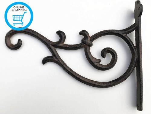 Cast iron ornate hanging - iron,