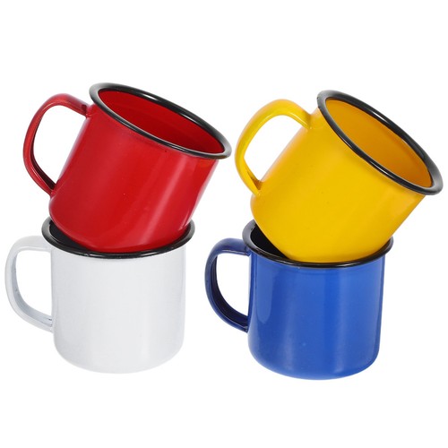 Pcs enamel mug set retro - set,