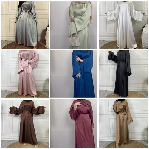 Womens ladies plain satin - plain,