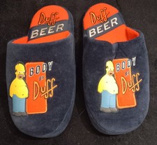 Simpsons - Homer Duff Beer Slippers size 8/9- Excellent condition