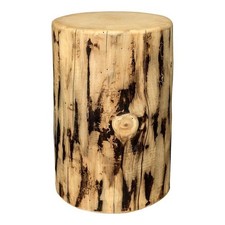 Montana Woodworks 18" Exterior Transitional Wood Cowboy Stump in Gold