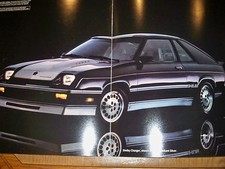 Lot of 6 1984 1986 1987 Dodge Chrysler Imperial K-car L-body Shelby Brochures