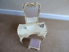 Vintage 1968 Sindy Dressing Table and Stool 12SA5, Pedigree VVGC