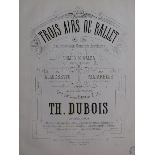 Dubois théodore three ballet - dubois,