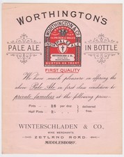 Brewery ad. for Worthington's