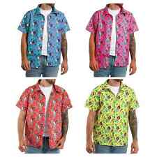 MENS HAWAIIAN SHIRT BEACH PARTY FANCY DRESS ADULT HOLIDAY TOP FUNNY STAG PARTY