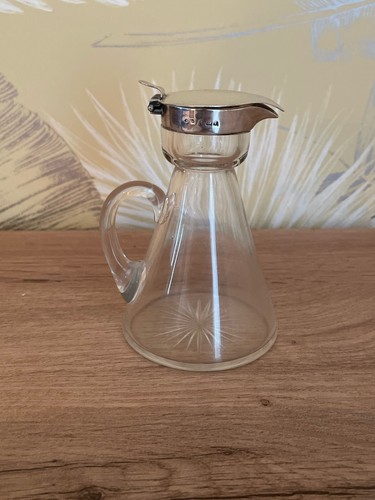 Antique cut glass whisky - antique,