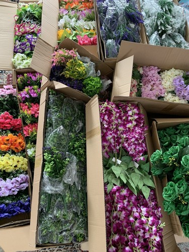 Box 100x flowers foliage - &,